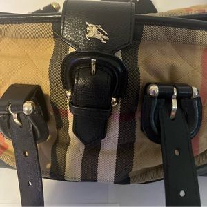Burberry canvas shoulder bag
